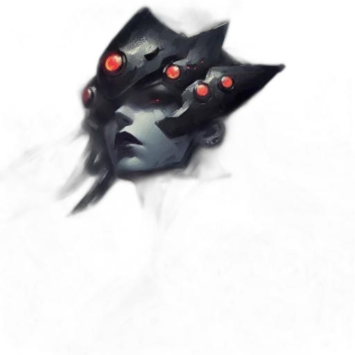 mask, face, robot, creature transparent PNG cut-out