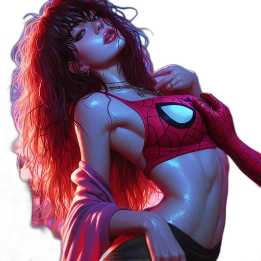 comic book art, concept art, fantasy art, cyberpunk transparent PNG cut-out