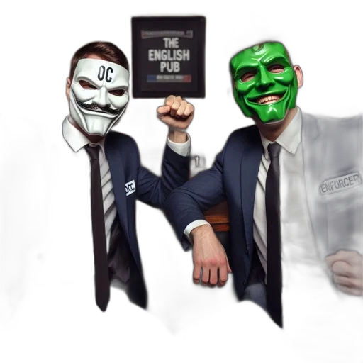 mask, concept art, comic book art, green transparent PNG cut-out