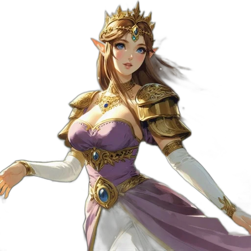 crown, dress, fantasy art, concept art transparent PNG cut-out