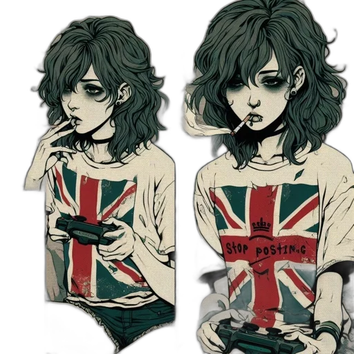 jacket, concept art, cartoon, comic book art transparent PNG cut-out