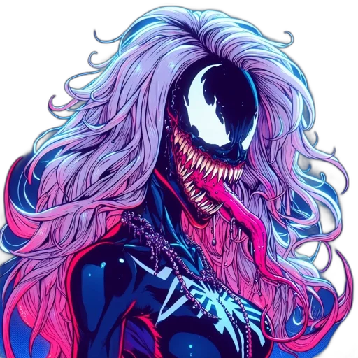 mask, creature, hair, face transparent PNG cut-out