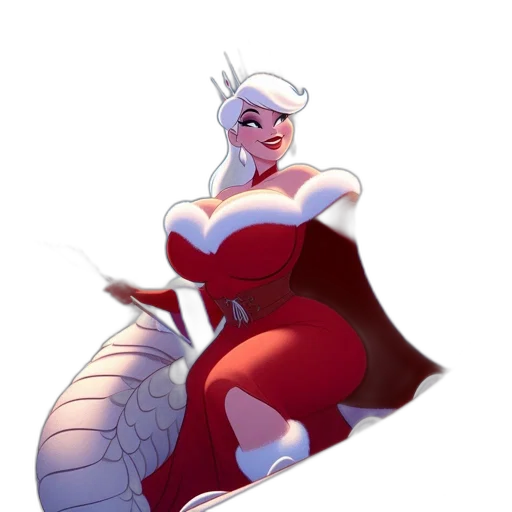 dress, dragon, crown, concept art transparent PNG cut-out