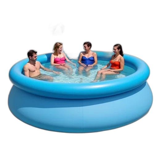 underwater, circular, inflatable, pool transparent PNG cut-out