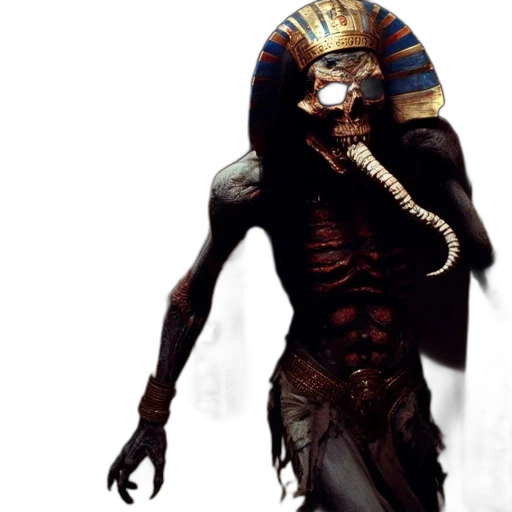 mask, creature, staff, face transparent PNG cut-out