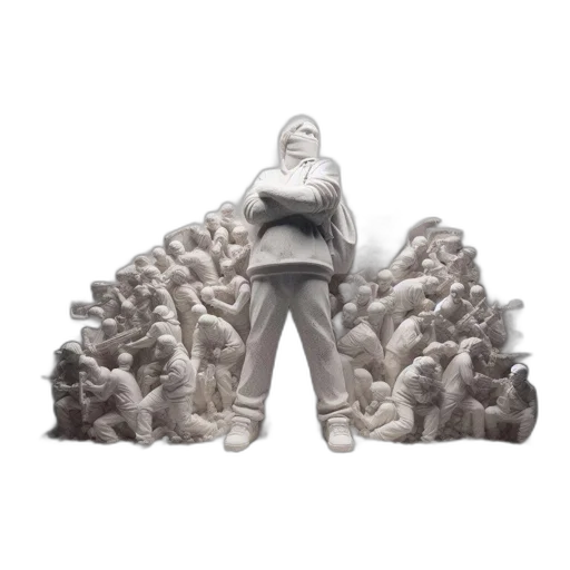 3d render, concept art, fog, forest transparent PNG cut-out