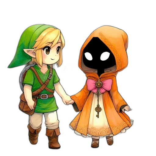 mask, dress, staff, weapon transparent PNG cut-out
