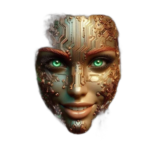 mask, face, robot, jewelry transparent PNG cut-out