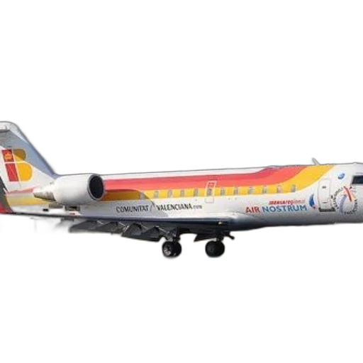 3d render, air, nostrum, airplane transparent PNG cut-out