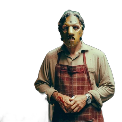 mask, face, creature, staff transparent PNG cut-out