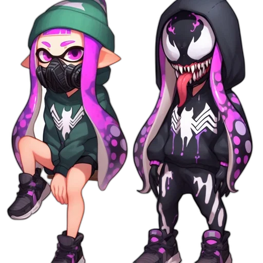 mask, concept art, vaporwave, pixel art transparent PNG cut-out