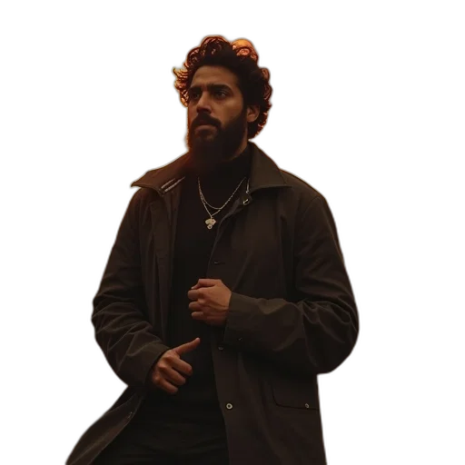 jacket, staff, concept art, fire transparent PNG cut-out