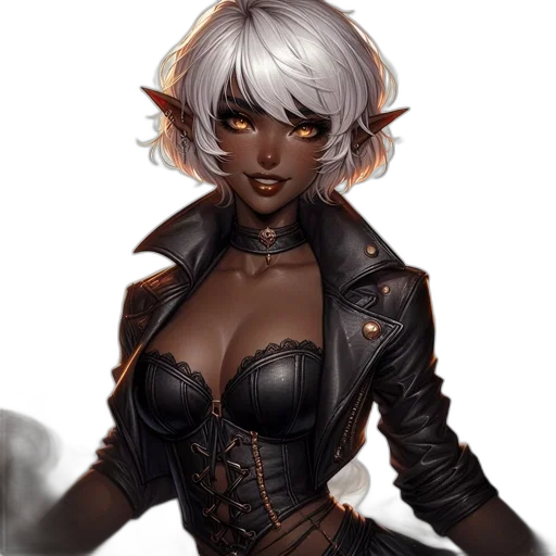 jacket, fantasy art, concept art, cyberpunk transparent PNG cut-out
