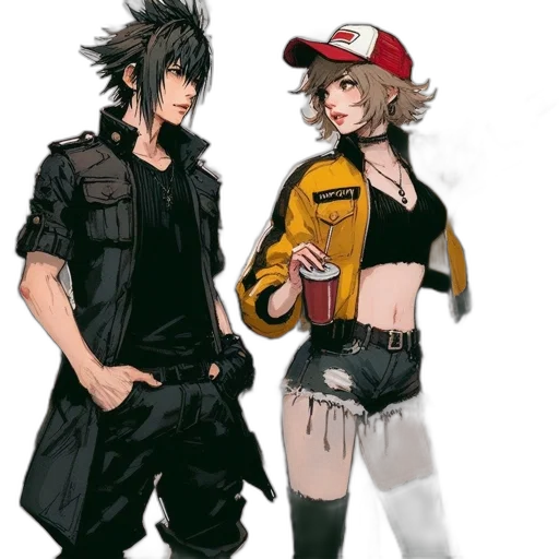 jacket, hat, concept art, comic book art transparent PNG cut-out