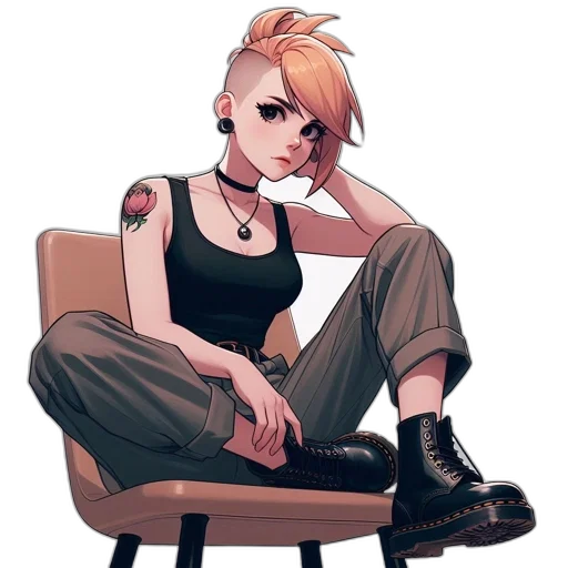 staff, jacket, face, dress transparent PNG cut-out