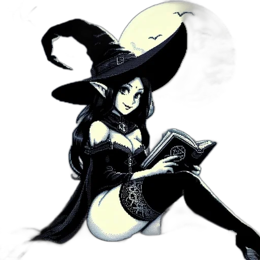 staff, dress, hat, fantasy art transparent PNG cut-out