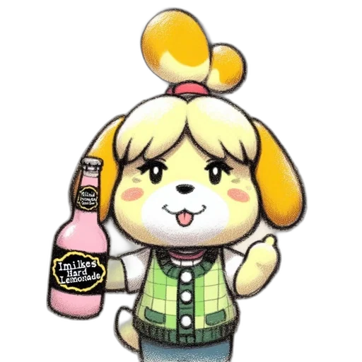 bottle, animal, food, pixel art transparent PNG cut-out