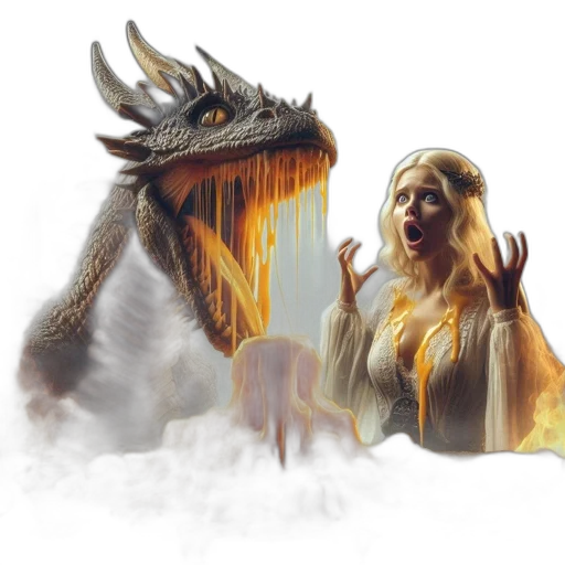 dragon, creature, fantasy art, concept art transparent PNG cut-out
