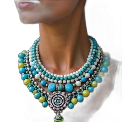 jewelry, photorealistic, 3d render, green transparent PNG cut-out