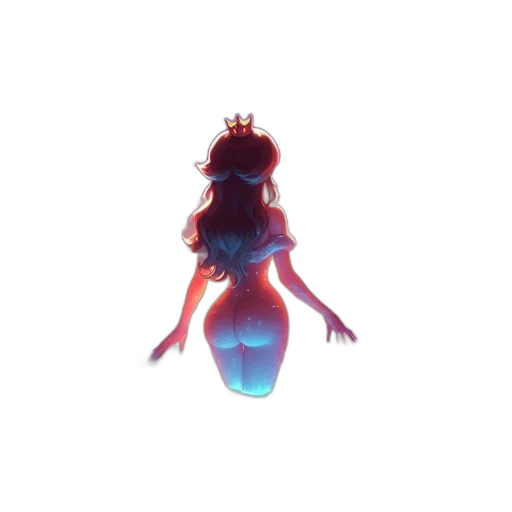 crown, dress, creature, robot transparent PNG cut-out