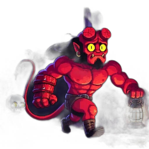 robot, creature, staff, weapon transparent PNG cut-out