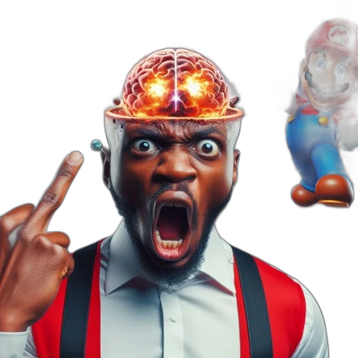 face, concept art, 3d render, man transparent PNG cut-out