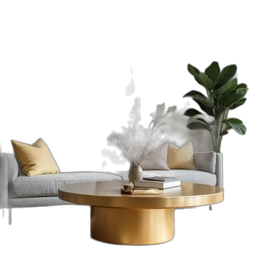 furniture, crown, 3d render, photorealistic transparent PNG cut-out