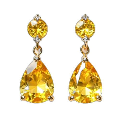 jewelry, crown, pair, yellow transparent PNG cut-out