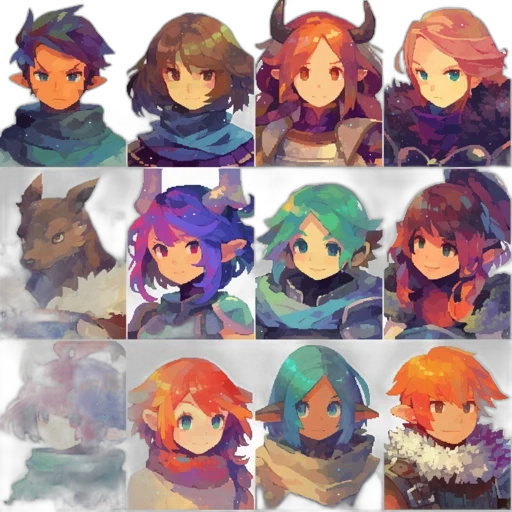 mask, dragon, pixel art, concept art transparent PNG cut-out