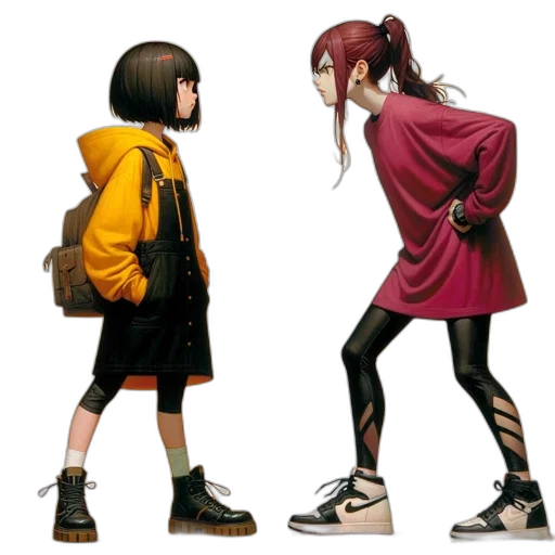 jacket, concept art, 3d render, anime transparent PNG cut-out
