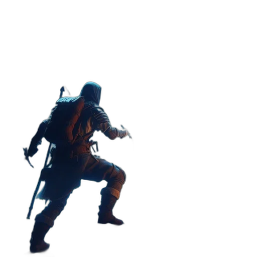weapon, sword, robot, creature transparent PNG cut-out