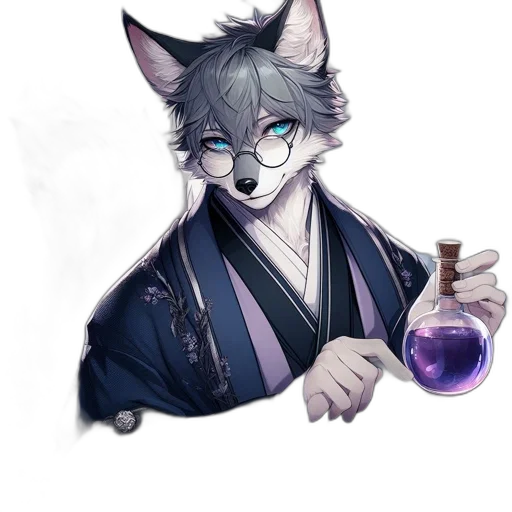 staff, fantasy art, anime, watercolor transparent PNG cut-out