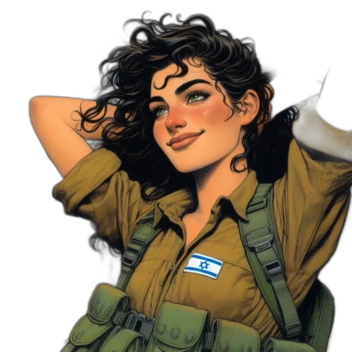 weapon, staff, jacket, comic book art transparent PNG cut-out