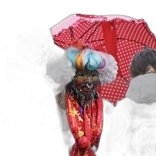 umbrella, mask, jacket, hat transparent PNG cut-out