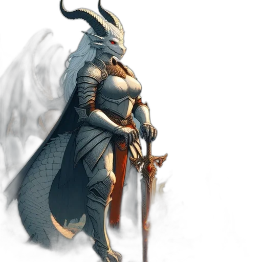 dragon, sword, weapon, staff transparent PNG cut-out