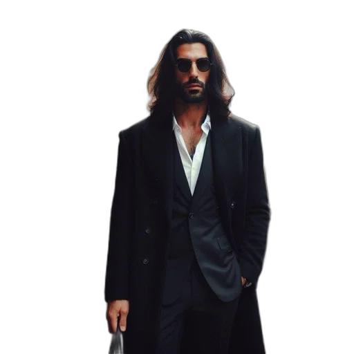 jacket, staff, animal, concept art transparent PNG cut-out