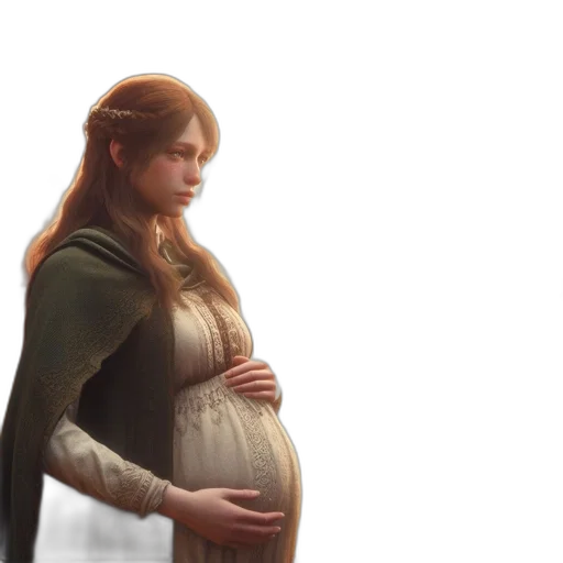 dress, concept art, fantasy art, photorealistic transparent PNG cut-out