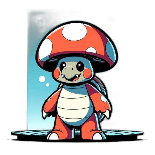 robot, hat, creature, staff transparent PNG cut-out