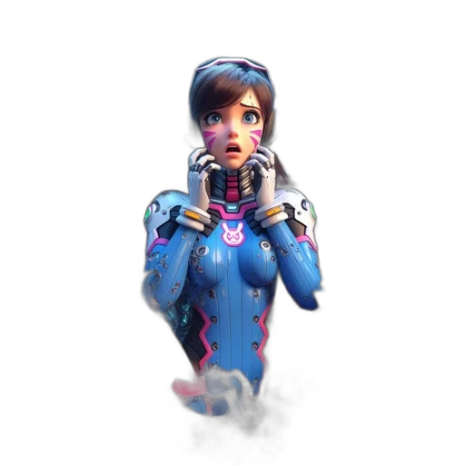 robot, weapon, face, jacket transparent PNG cut-out