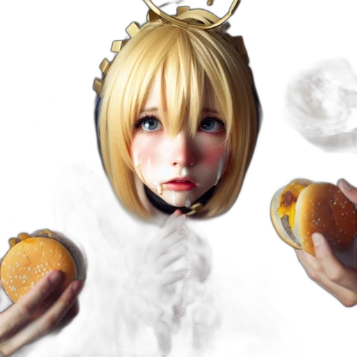 food, mask, crown, face transparent PNG cut-out