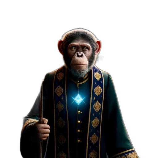 staff, animal, creature, jacket transparent PNG cut-out