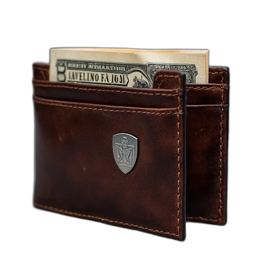 mens, bifold, wallet, two transparent PNG cut-out