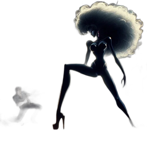 hair, creature, concept art, comic book art transparent PNG cut-out