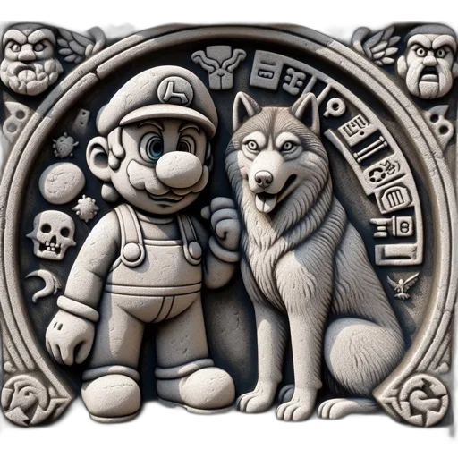 concept art, fantasy art, 3d render, comic book art transparent PNG cut-out
