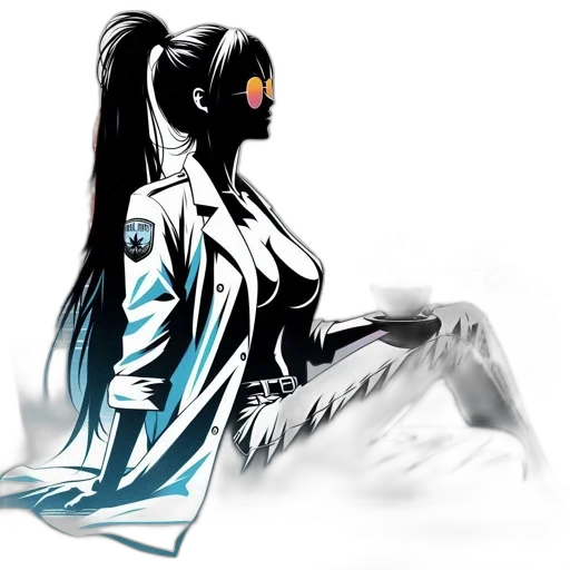 dress, robot, staff, mask transparent PNG cut-out