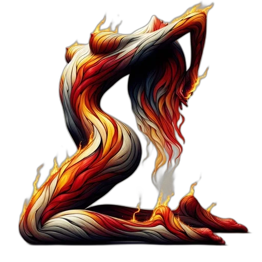 dragon, staff, hair, fantasy art transparent PNG cut-out