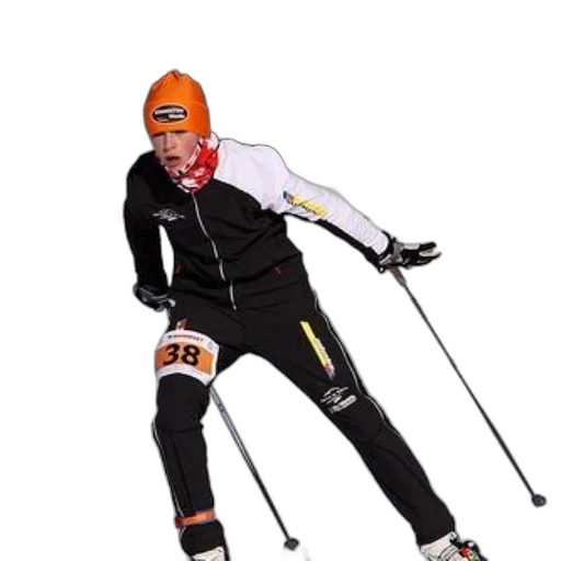 staff, jacket, cross-country, skier transparent PNG cut-out