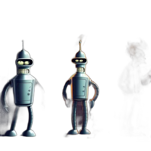 robot, staff, creature, mask transparent PNG cut-out