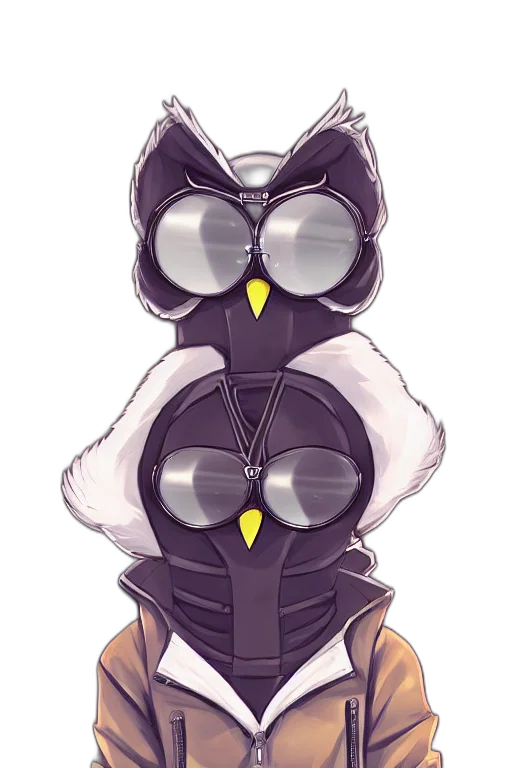 jacket, mask, robot, staff transparent PNG cut-out