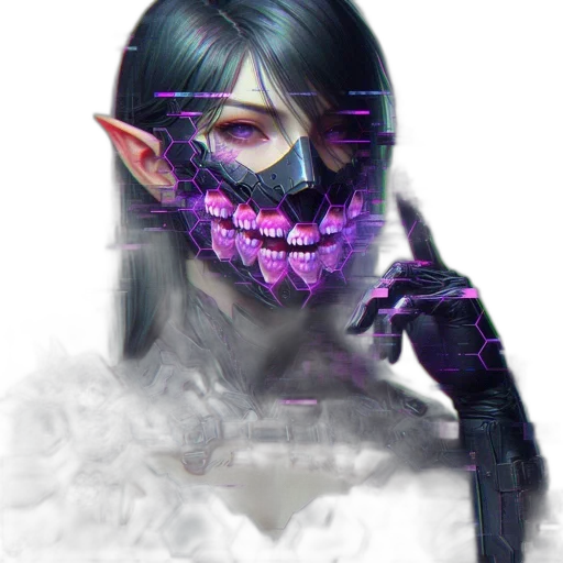mask, face, creature, staff transparent PNG cut-out